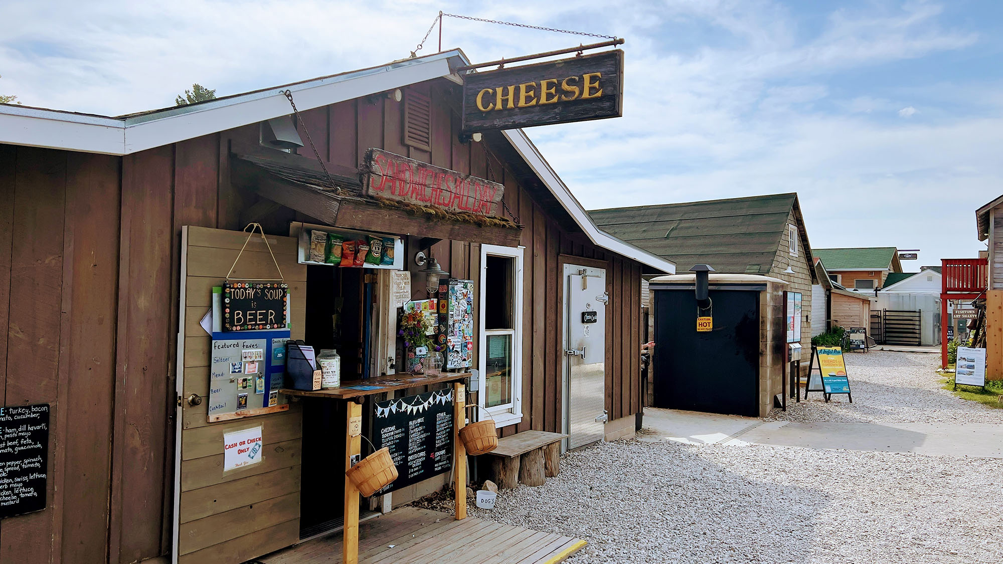 The Village Cheese Shanty — Fishtown, Leland