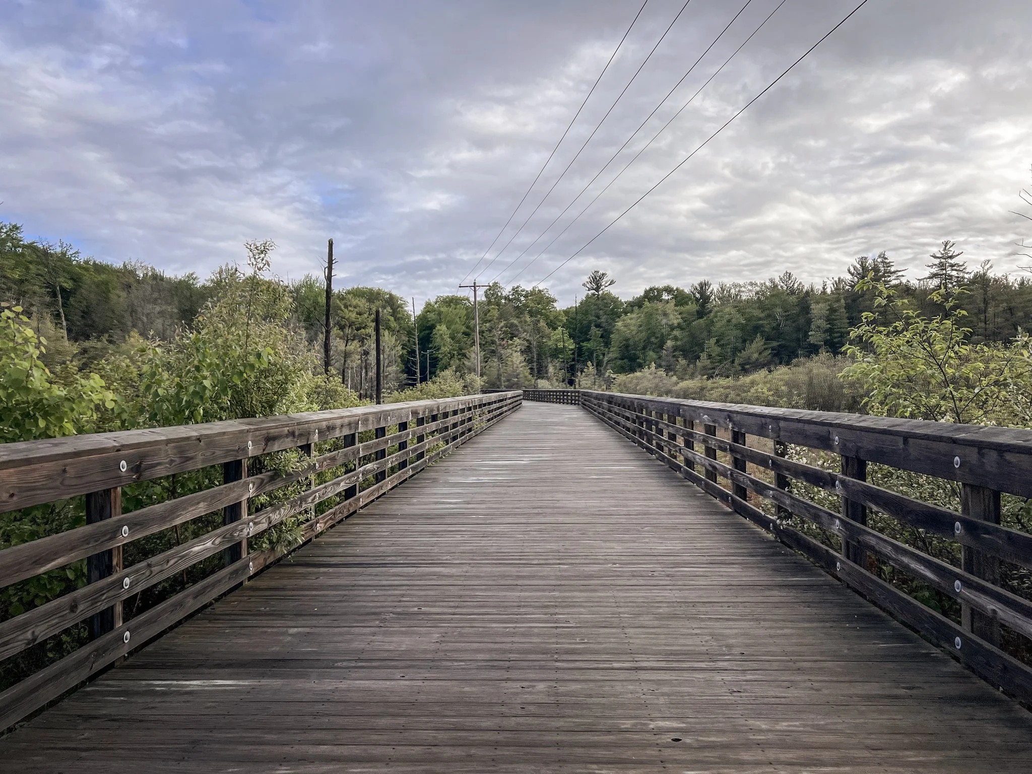 Sleeping Bear Heritage Trail — boardwalk bridge